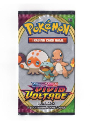 Pokemon Card - Vivid Voltage - Fun Pack - 3 Cards - Factory Sealed