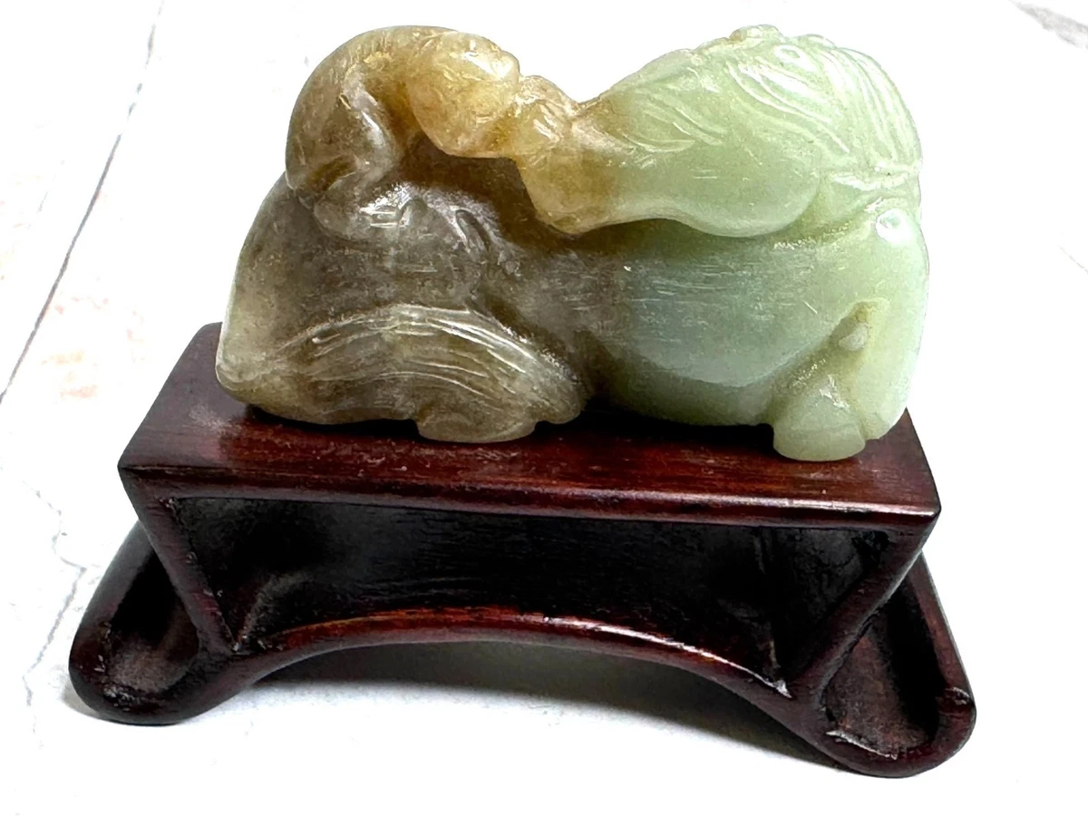 马复古原始玉石古董中国雕塑、雕像| eBay