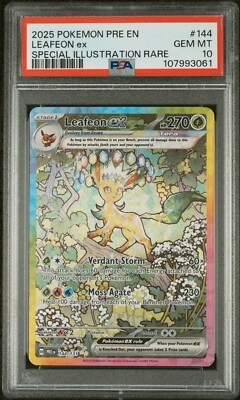 PSA 10 Leafeon ex 144/131 Sv: Prismatic Evolutions Holo Card | eBay