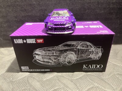1/64 MINI GT KAIDO HOUSE NISSAN SKYLINE GT-R R34 PURPLE #048