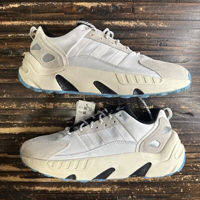 Men's Size 11.5- adidas ZX 22 Boost Crystal White Blue GV8039 | eBay