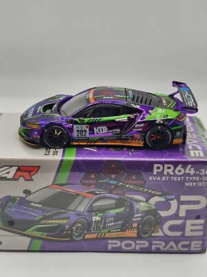 pop race Honda NSX GT3 EVO22 EVA TEST TYPE-01 KCMG N0.202 PR64-34