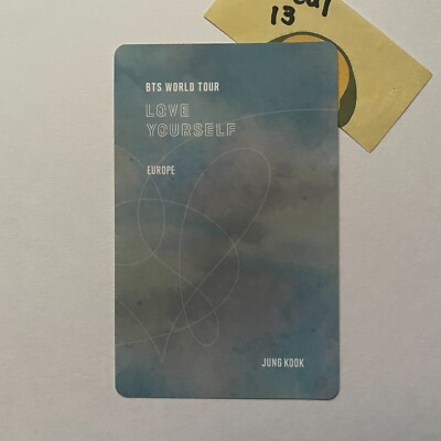 BTS JUNGKOOK Love Yourself World Tour Europe Official Photo Card
