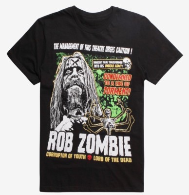 Rob Zombie CORRUPTER OF YOUTH T-Shirt NEW 100% Authentic