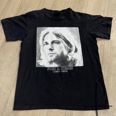 VINTAGE Kurt Cobain Shirt Mens Small? Black 1997 Band End Of Music