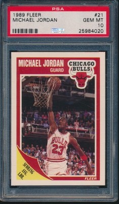 PSA 10 MICHAEL JORDAN 1989-90 89-90 Fleer #21 Chicago Bulls HOF