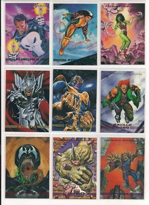 1993 Marvel Masterpieces Base/Common Cards U-PICK Flat Rate Ship