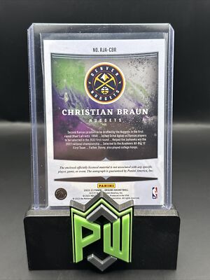 2022-23 Panini Origins - Rookie Jersey Autographs Christian Braun