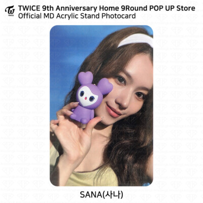 TWICE 9th Anniversary Home9Round PopUp Store MD Photocard Acrylic