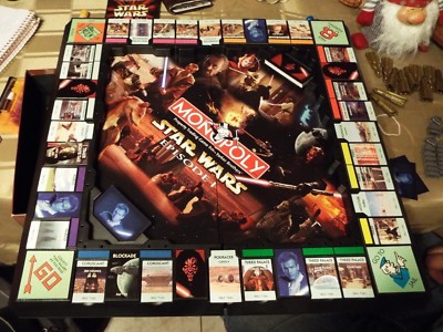 STAR WARS EPISODE 1 MONOPOLY COLLECTOR'S EDITION 3-D GAMEBOARD