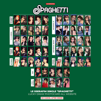 LE SSERAFIM SPAGHETTI OFFICIAL LUCKY DRAW WITHMUU HMV MY MUSIC