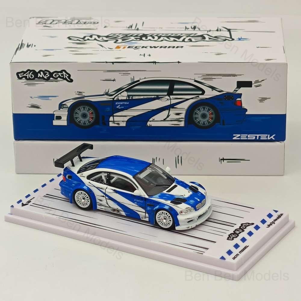 DCM 1:64 M3 GTR E46 NFS TECKWRAP APAXPO ZESTEK Diecast Models Car