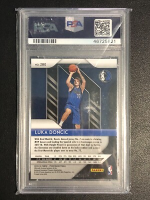 2018-19 Panini Prizm Luka Doncic Rookie Card PSA 10 GEM MINT