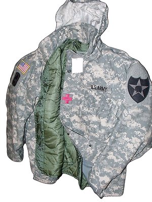 Made in USA ACU MILITARY FIELD JACKET ARMY DIGITAL CW COAT M65 w