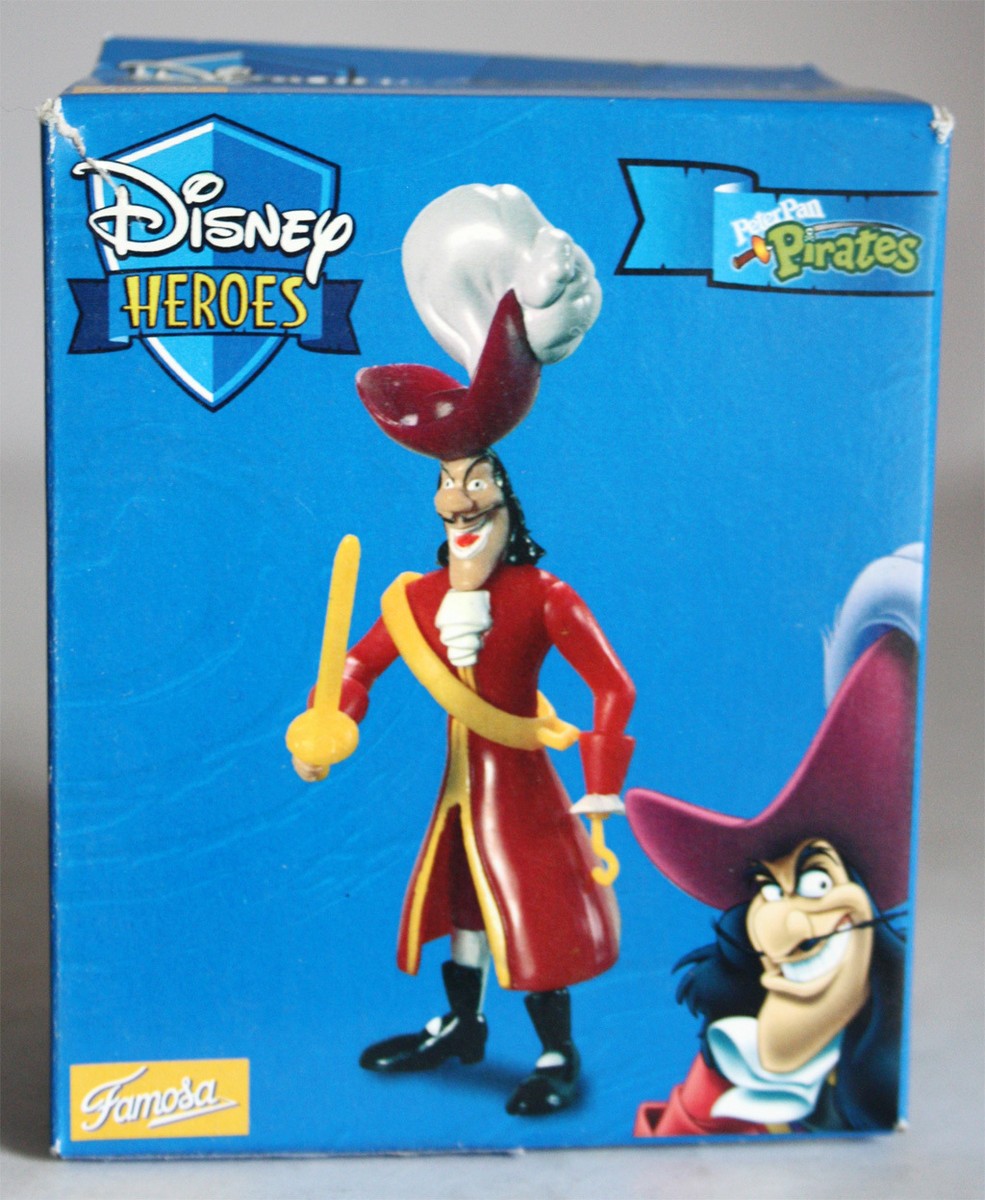 VERY RARE 2004 DISNEY HEROES PETER PAN PIRATES CAPTAIN HOOK FAMOSA