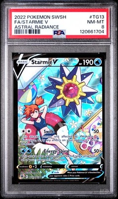 PSA 8 Starmie V #TG13 2022 Pokemon Sword & Shield Astral Radiance