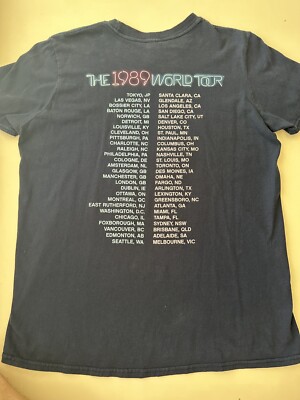 Taylor Swift The 1989 World Tour T-Shirt 2015 Concert Band Size