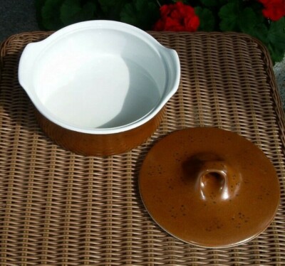Stigl Gustavsberg Casserole COQ Ugnssakert Sweden VON S555 Brown