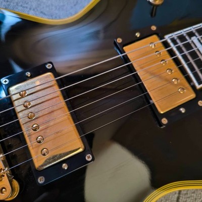 Edwards ESP Les Paul Custom Black Electric Guitar Edwards E-LP-130