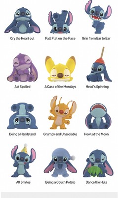 Authentic POPMART Stitch Little Emotions Series Blind Box Figure