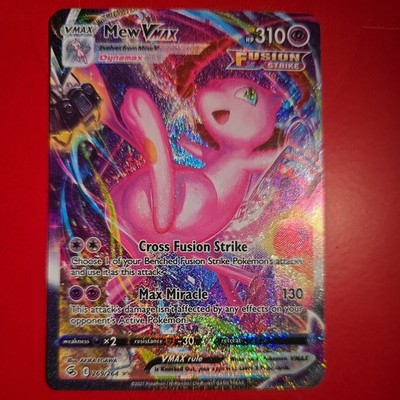 Mew VMAX Alternate Art Secret 269/264 Swsh08: Fusion Strike Holo