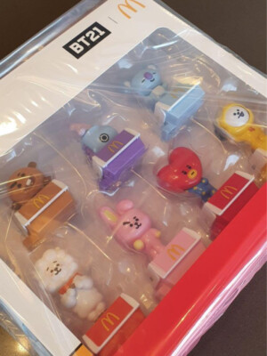 New BTS BT21 Mcdonalds Figurine Set Collectors Figure Korea