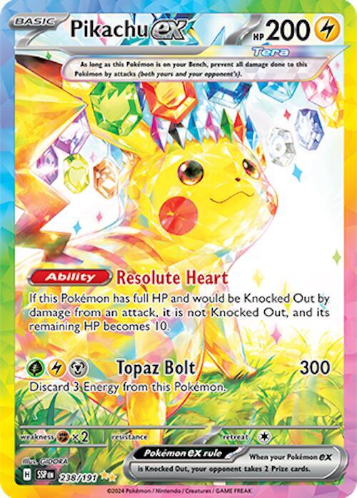 Pikachu ex 238/191 Sv08: Surging Sparks Holo for sale online | eBay