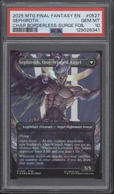 Sephiroth MTG Final Fantasy Character Borderless Surge Foil PSA 10