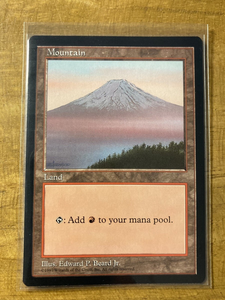 MTG✨APAC Land Promo MOUNTAIN Japan 🇯🇵 CLEAR ✨MINT Rare