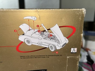 VTG Maisto 1:18 Mercedes-Benz 300 SLR Targa Florio Coupe Silver