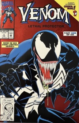 Venom Lethal Protector #1 Marvel Comics 1993 1st Solo Series Red