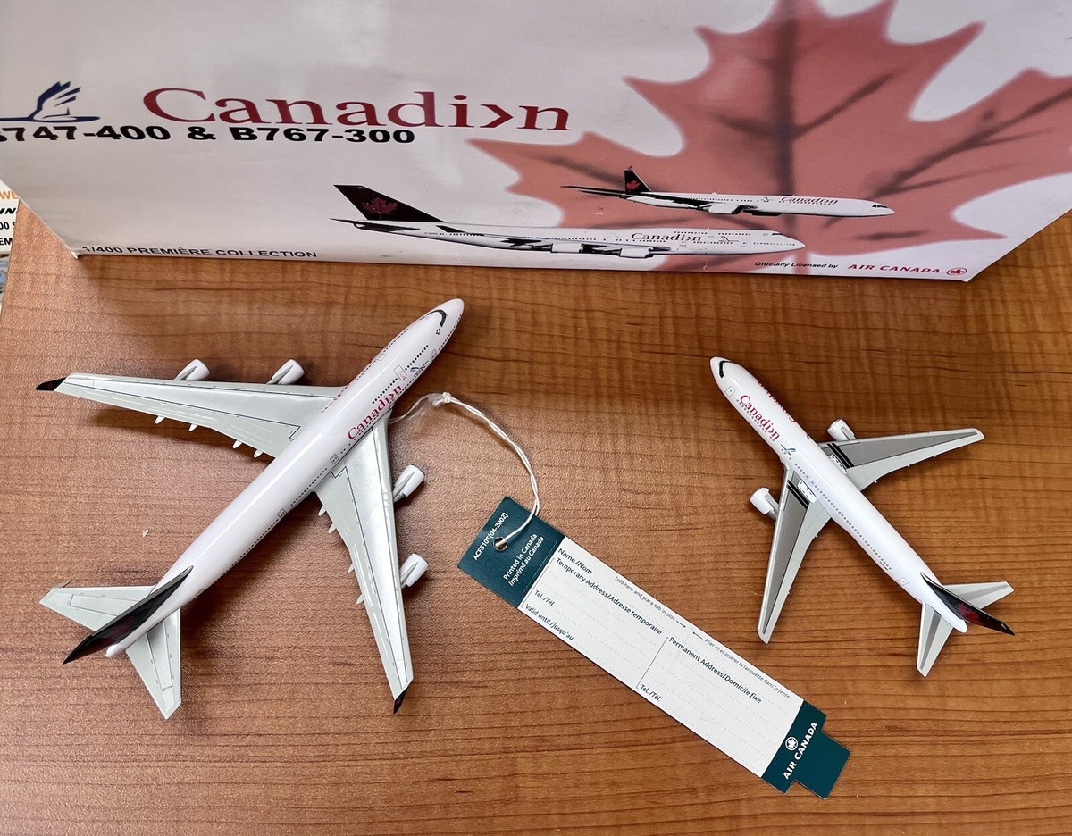Canadian Airlines Boeing 747 & 767 Set Dragon Wings 1:400 Air