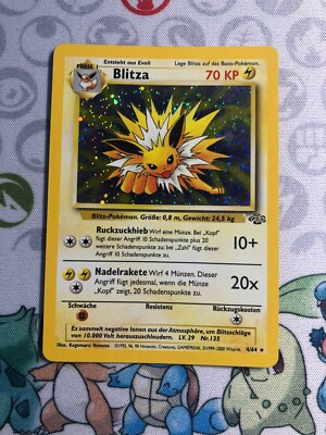 Blitza 4/64 German Jolteon Jungle Pokemon Card Holo Rare | eBay