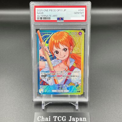 PSA 10 Nami L OP11-041 Parallel A Fist of Divine Speed ONE PIECE