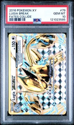 Lugia BREAK XY - Fates Collide #79 (2016) Holo GEM MINT PSA 10