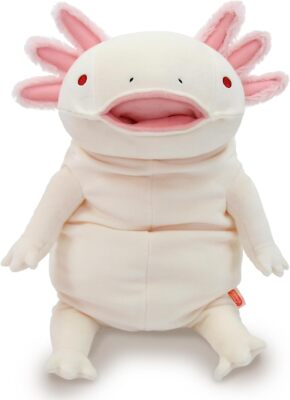 Shinada Global Mochiupa Axolotl Plush Toy White L 30cm Mochi Soft