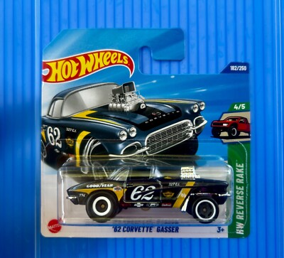 2025 Hot Wheels '62 Corvette Gasser Super Treasure Hunt Short Card