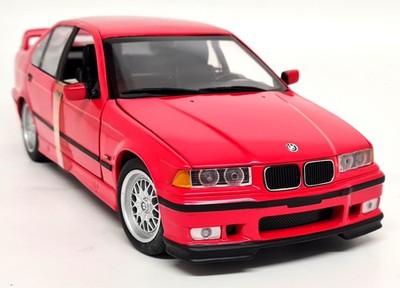 UT 1/18 BMW 318 is 1996 e36 Saloon Red Diecast Scale Model Car | eBay