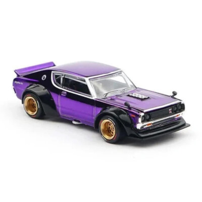 Poprace 1：64 SKYLINE GTR V8 DRIFT KENMERI Diecast Scale Model Car