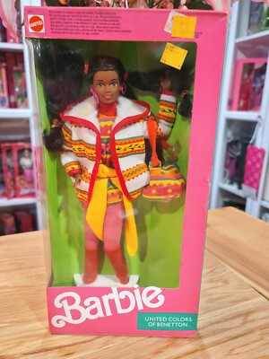 NEW! 1990 UNITED COLORS OF BENETTON CHRISTIE BARBIE! | eBay