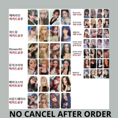 AESPA DRAMA LUCKY DRAW MUKOR/ KTOWN/ EVERLINE/ APPL MUSIC/ SW