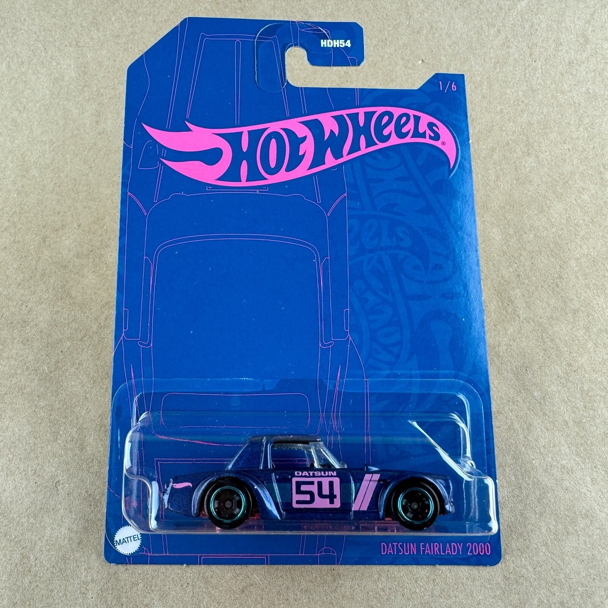 2022 Hot Wheels Blue and Pink 54th Anniversary 5 Car Set Skyline