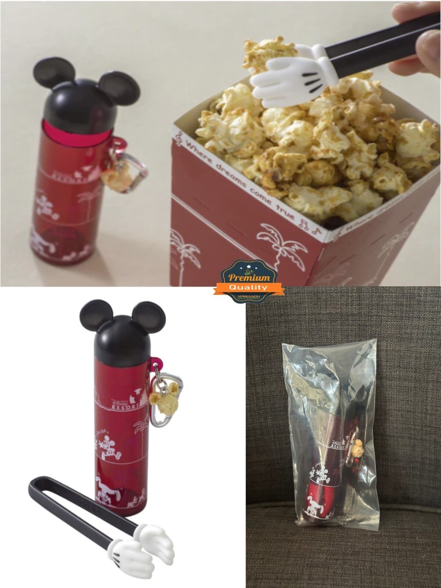 Popcorn Tong Catcher Mickey Hand With Container Souvenir Tokyo
