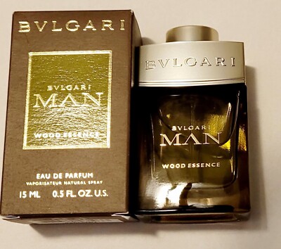 BVLGARI MAN WOOD ESSENCE EDP 0.5 OZ / 15 ML FOR SPRAY MINI (NIB