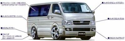 Rare kit Aoshima 1/24 200 Series Toyota Hiace Super GL Custom from
