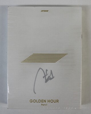 SIGNED Ateez Official Golden Hour Album SAN Signature Part 1 White