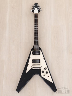 1990 Greco FV-650 Flying V Vintage Guitar Black, Japan Fujigen | eBay
