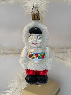 6 Vintage Inge Old World Christmas -Feather Tree Baby Ornaments