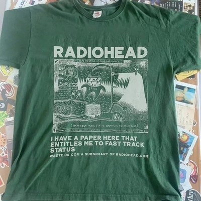 Radiohead band Ok Computer albums 90s Green T shirt Reprint S-5XL