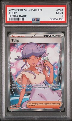 Tulip 244/182 PSA 9 - Scarlet & Violet Paradox Rift - Pokémon TCG